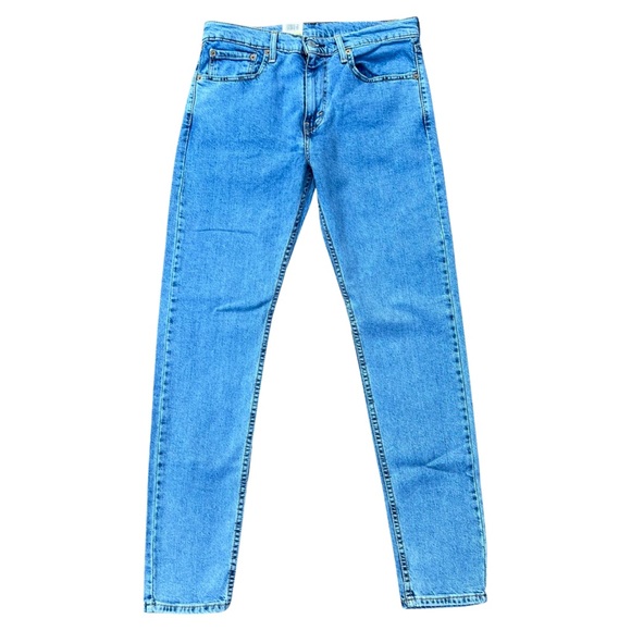 Levi’s 512™ SLIM TAPERED LO-BALL JEANS WOLF LIGHT BLUE - Picture 13 of 16